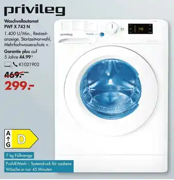 Galeria Privileg Waschvollautomat PWF X 743 N Angebot