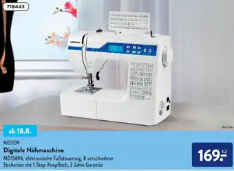 Aldi Nord Medion Digitale Nähmaschine MD15694 Angebot