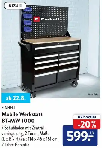 Aldi Nord Einhell Mobile Werkstatt BT-MW 1000 Angebot