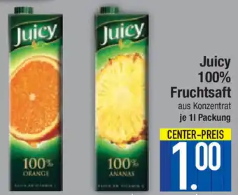 E-Center Juicy 100% Fruchtsaft 1L Packung Angebot