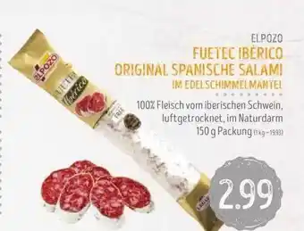 Edeka Struve Elpozo fuetec ibérico original spanische salami Angebot