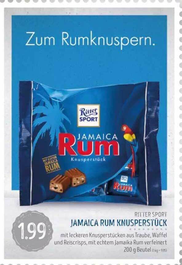 Ritter sport jamaica rum knusperstück Angebot bei Edeka Struve