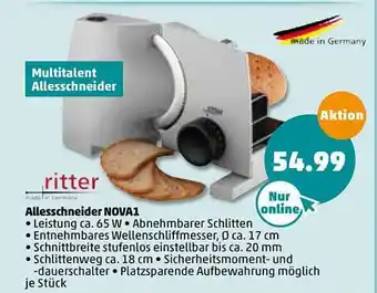 PENNY Ritter Allesschneider Nova1 Angebot