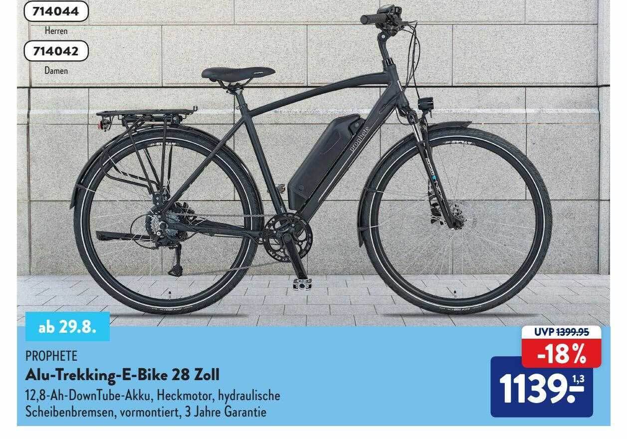 Prophete alutrekkingebike 28 Angebot bei Aldi Nord