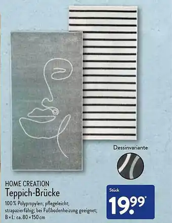 Aldi Nord Home creation teppich-brücke Angebot