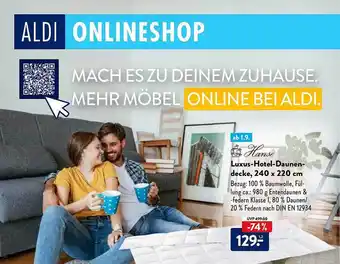 Aldi Nord Hanse luxus-hotel-daunendecke Angebot