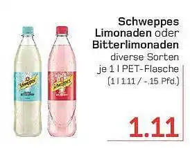 akzenta Schweppes limonaden oder bitterlimonaden Angebot