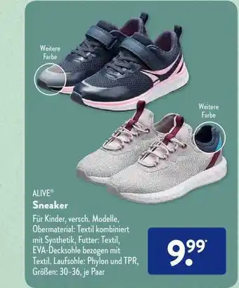 Aldi Süd Sneaker alive Angebot