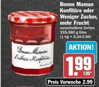 dodenhof Bonne maman konfitüre oder weniger zucker, mhr frucht Angebot