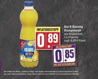 Edeka Gut & günstig orangensaft Angebot