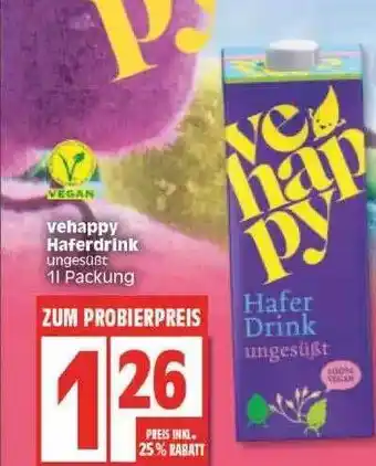 Edeka Vehappy haferdrink Angebot