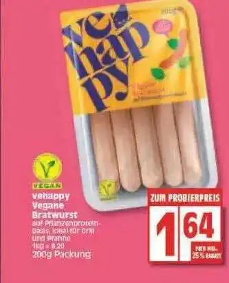 Edeka Vehappy vegane bratwurst Angebot