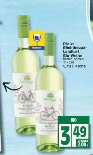 Edeka Pfalz-rheinhessen landlust bio-weine Angebot