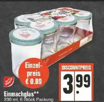 Edeka Gut & günstig einmachglas Angebot