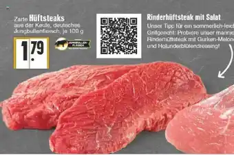 Edeka Rinderhüftsteak mit salat Angebot