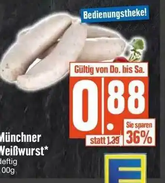 Edeka Münchner weißwurst Angebot