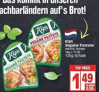 Edeka Frischemarkt Kips vegane pastete Angebot