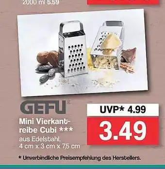 Famila Nord West Gefu mini vierkantreibe cubi Angebot