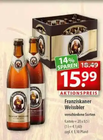 Getränkeland Franziskaner weissbier Angebot