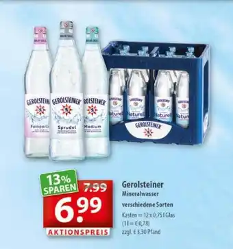 Getränkeland Gerolsteiner mineralwasser Angebot