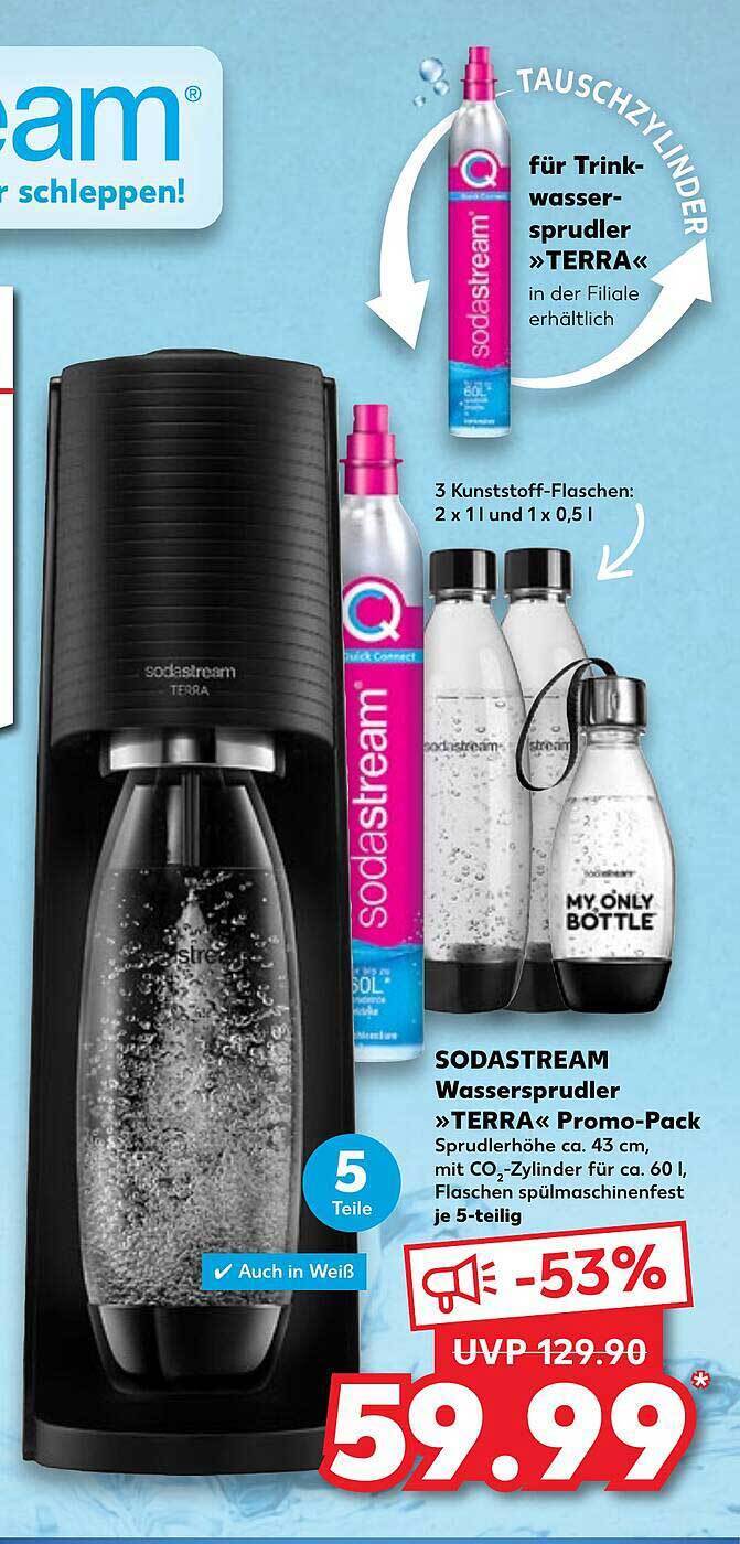 Sodastream wessersprudler „terra“ promopack Angebot bei Kaufland