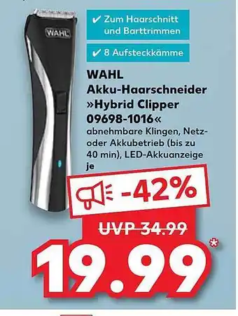 Kaufland Wahl akku-haarschneider „hybrid clipper 09698-1016“ Angebot