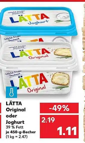 Kaufland Lätta original oder joghurt Angebot