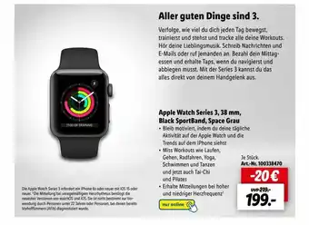 Lidl Apple watch series 3 38mm Angebot