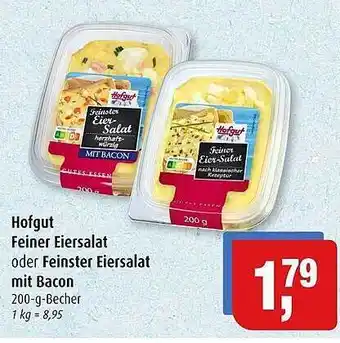 Markant Markt Hofgut feiner eiersalat oder feinstar eiersalat mit bacon Angebot