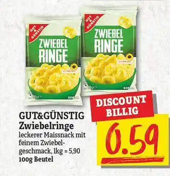 NP Discount Gut & günstig zwiebelringe Angebot