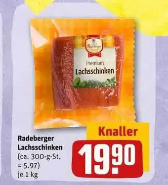 REWE Radeberger lachsschinken Angebot