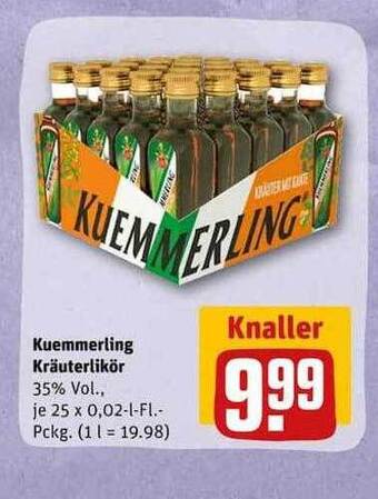 REWE Kuemmerling kräuterlikör Angebot