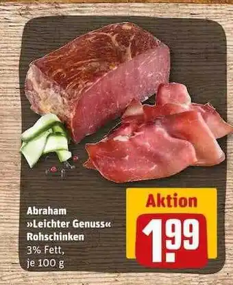 REWE Abraham „leichter genuss“ rohschinken Angebot