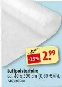 ROLLER Luftpolsterfolie Angebot