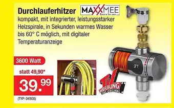 Zimmermann Maxxmee durchlauferhitzer Angebot