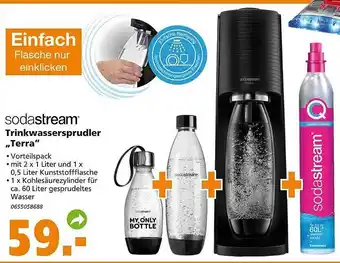 Globus Baumarkt Sodastream trinkwassersprudler „terra“ Angebot