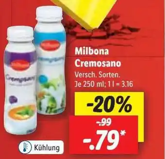 Lidl Milbona cremosano Angebot