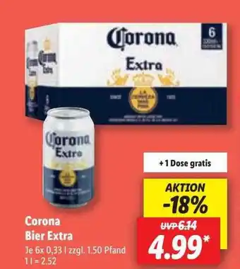 Lidl Corona bier extra Angebot