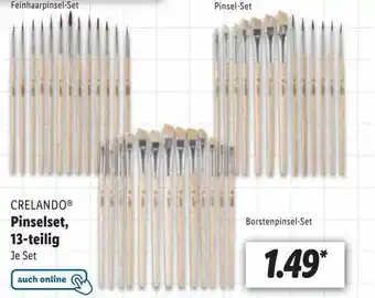 Lidl Crelando pinselset, 13tlg Angebot