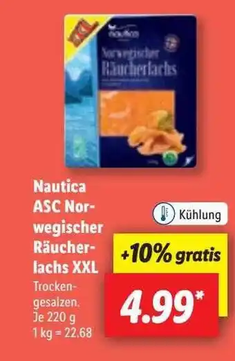 Lidl Nautica asc norwegischer räucherlachs xxl Angebot