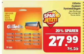 Marktkauf Gillette fusion 5 systemklingen Angebot