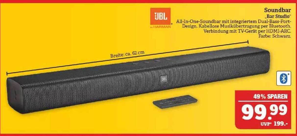 Jbl soundbar „bar studio“ Angebot bei Marktkauf