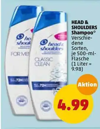 PENNY Head & Shoulders Shampoo 500ml Angebot