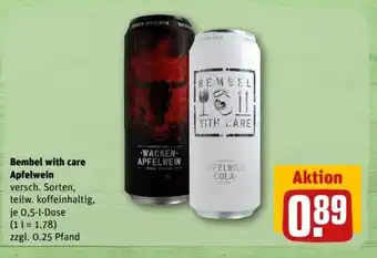 REWE Center Bembel withcare Apfelwein 0,5-l-Dose Angebot