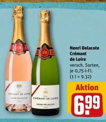 REWE Center Henri Delacote Crémant de Loire 0,75-l-Fl. Angebot