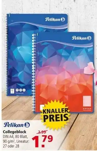 Multi Markt Pelikan collegeblock Angebot