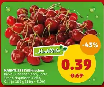 PENNY Marktliebe Süßkirschen 100g Angebot