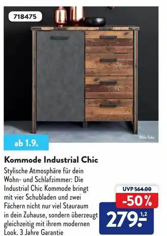 Aldi Süd Kommode industrial chic Angebot