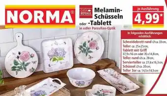 Norma Casa royale melamin-schüsseln oder -tablett Angebot