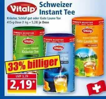 Norma Vitalp schweizer instant tee Angebot